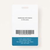 Moderm aangepaste foto- en naamplaatje badge (Achterkant)