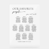 Modern 10 Tables Welcome Seating Chart (Recto)