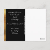 Modern 2020 Afstuderen Save The Date Gold Briefkaart (Achterkant)