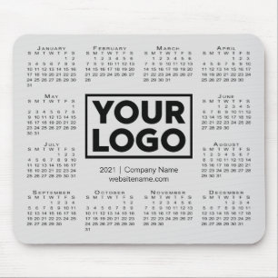 Modern 2021 Calendar Business Company Grey Muismat