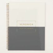 Modern 2022 Gray Monthly/Weekly Planner (Voorkant)