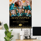 Modern 2023 Afstuderen Foto Welkom Poster (Thuiskantoor)