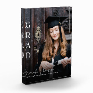 Modern 2024 Afstudeerder wit Script Overlay Keepsa Fotoblokken