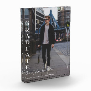 Modern 2024 Afstuderen witte script overlay Fotoblokken