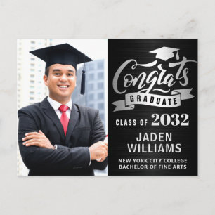 Modern 2024 FOTO Graduation Party Uitnodiging