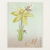 Modern 2025 Aangepaste Monogram Naam Planner (Voorkant)