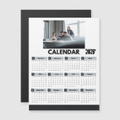    Modern 2025 Calendrier Société Photo Magnet (Devant / Derrière)