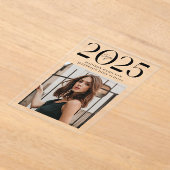 Modern 2025 Foto Acryl Afstuderen Aankondiging Acryl Uitnodigingen (Laagn)