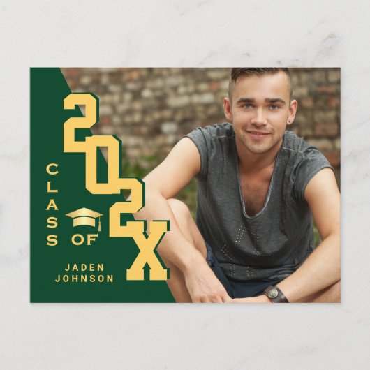 Modern 2025 FOTO Afstudeerder Graduation Party Inv Briefkaart (Voorkant)