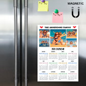 Modern 2026 Calendar Custom Photo Collage Magnet