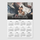 Modern 2026 Calendar Family Photo Magnet (Voorkant)