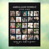 Modern 25 Photo Collage Memorial Raamsticker (Vel 3)