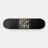 Modern 25 Photo Collage Memorial Skateboard (Horizontaal)