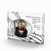 Modern 25th SILVER Jubileum SWEET MUSIC Fotoblokken (Rechts)