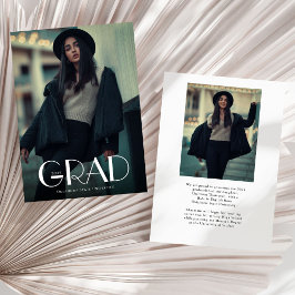 Modern 2 Foto Afstuderen Aankondiging