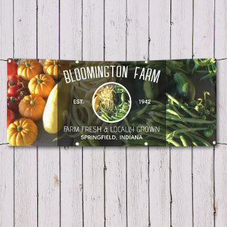 Modern 2 foto familie Boerderij bedrijf Spandoek