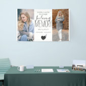 Modern 2 foto in het liefdevol geheugendistributie spandoek (Beurs)