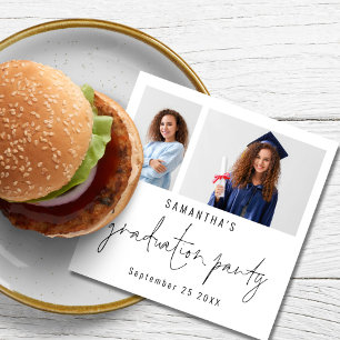 Modern 2 Foto Script Name Date GraduParty (GraduPa Servet