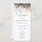 Modern 2 Foto's Overlay Script Weddenschap Kaart (Voorkant)