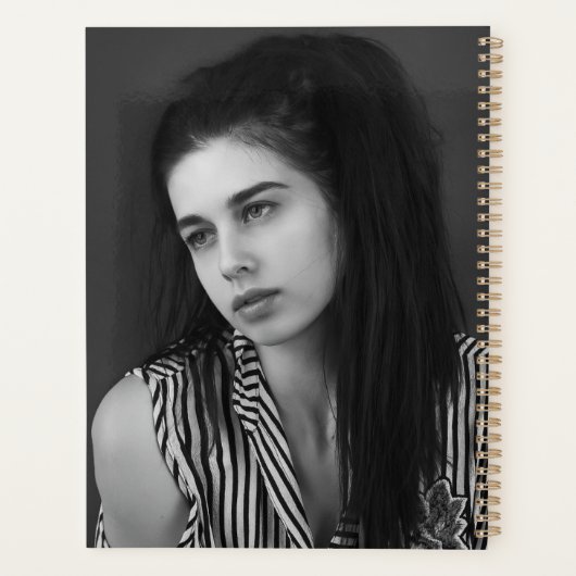 Modern 2 Photo Collage Personalized Planner (Achterkant)