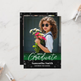 Modern 2 Photo Graduation Senior Photo Grad Invite Kaart