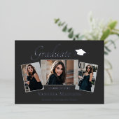 Modern | 3 Aankondiging van het Afstuderen Foto Fo (Staand Voorkant)