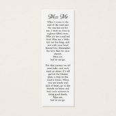 Modern 3 Afbeelding Memorial Funeral Prayer Bladwi Mini Visitekaartjes (Achterkant)