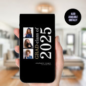 Modern 3 foto 2024 Zwart Afstuderen Aankondiging