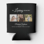 Modern 3 Foto Collage Funeral Blikjeskoeler (Voorkant)