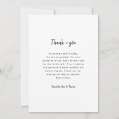 Modern 3 fotocollage Baby shower dank u Bedankkaart (Achterkant)