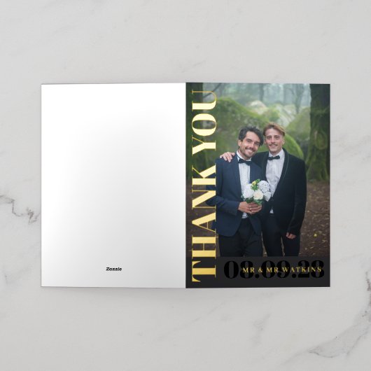 Modern 3 Foto's vieren het Life Funeral Programme Folie Wenskaart (Buiten Laag)