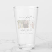 Modern 3 Photo Collage Memorial Glas (Achterkant)