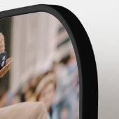 Modern 3 Photo Collage Monogram Pickleball Paddle (Links Detail)