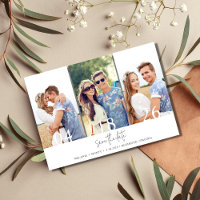 Modern 3 Photo Collage Wedding