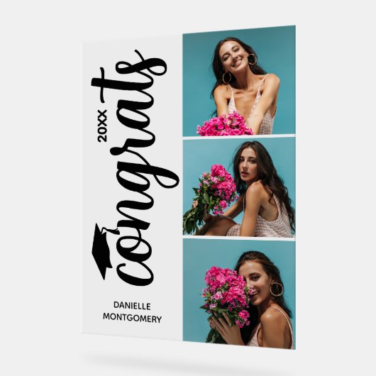 Modern 3 Photo Graduation Party (Angle)