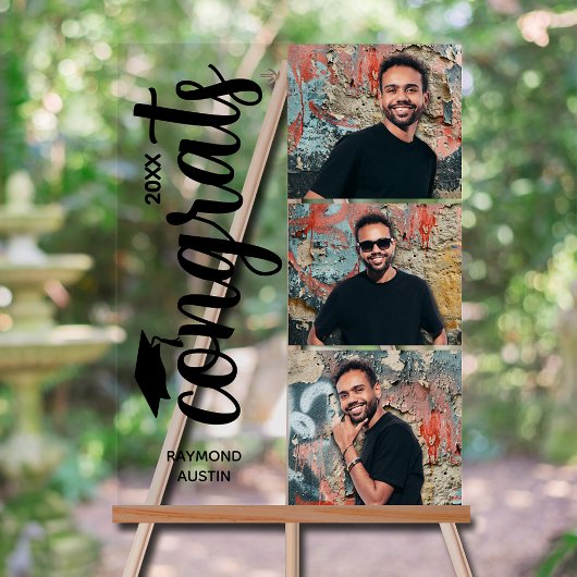 Modern 3 Photo Graduation Party