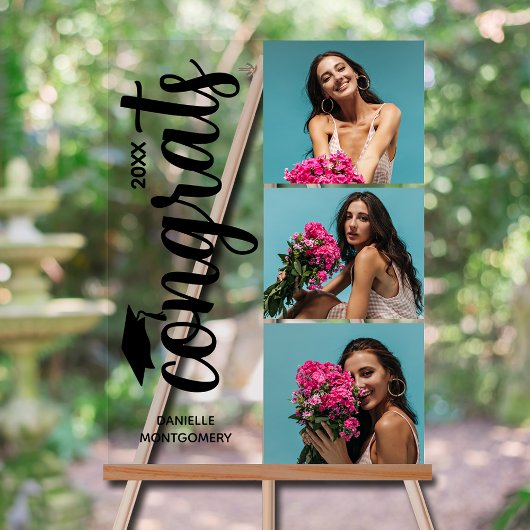 Modern 3 Photo Graduation Party