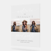 Modern 3 Photo Graduation Party Welcome Script (Angle)