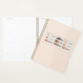 Modern 3 Photo Grid Mom Birthday Keepsake Planner (Display)