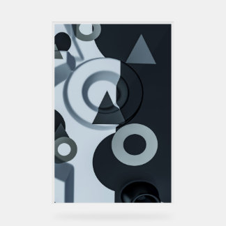Modern 3D Black & White Art