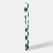 Modern 3D Geometric Cube Case - Mint Green & White (Achterkant / Links)