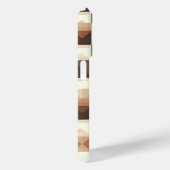 Modern 3D Geometric Pyramid Phone Case  Earth Tone (Achterkant / Rechts)