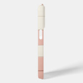 Modern 3D Geometric Square Case Dusty Rose, Cream (Achterkant / Rechts)