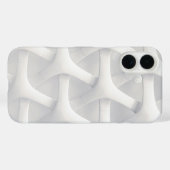 Modern 3D geometrisch wit Case-Mate iPhone Case (Achterkant (horizontaal))