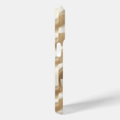 Modern 3D Wavy Cream Phone Case - Minimalist Sand (Achterkant / Rechts)