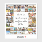 Modern 48 Fotocollage Aangepaste offerte Sticker (Vel)