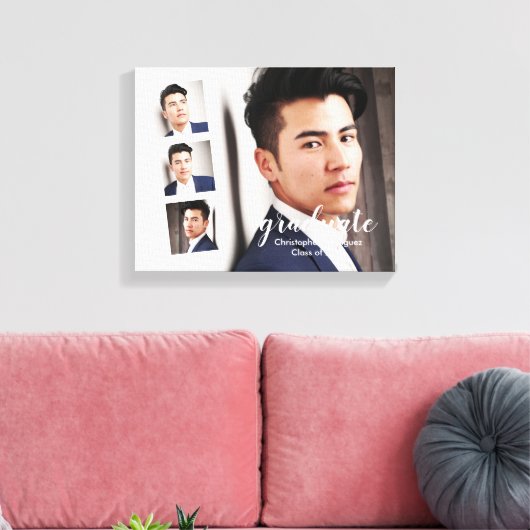 Modern 4 Foto Afstuderen Canvas Afdruk (Insitu (Woonkamer))