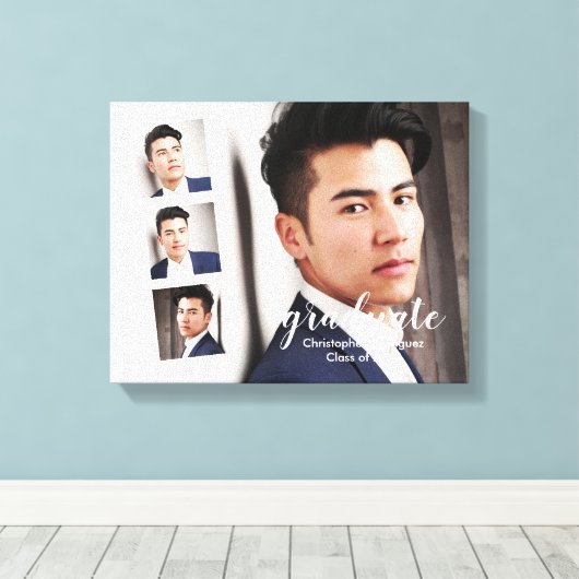 Modern 4 Foto Afstuderen Canvas Afdruk (Insitu (Houten vloer))