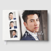 Modern 4 Foto Afstuderen Gastenboek (Voorkant)