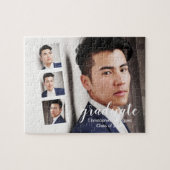 Modern 4 Foto Afstuderen Legpuzzel (Horizontaal)